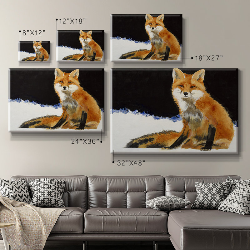 Toile tendue avec châssis Fox Premium Gallery, H 8 po x l 12 po