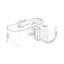 Bureau rectangulaire en bois manufacturé brun noisette + blanc-929068286-929068160
