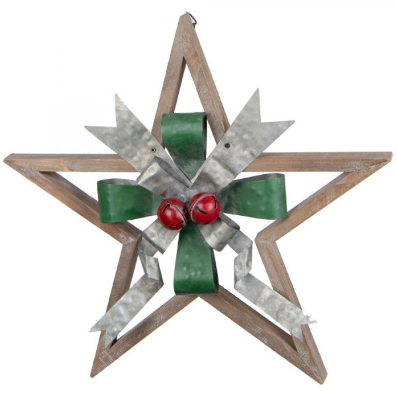 Étoile de bois avec nœud