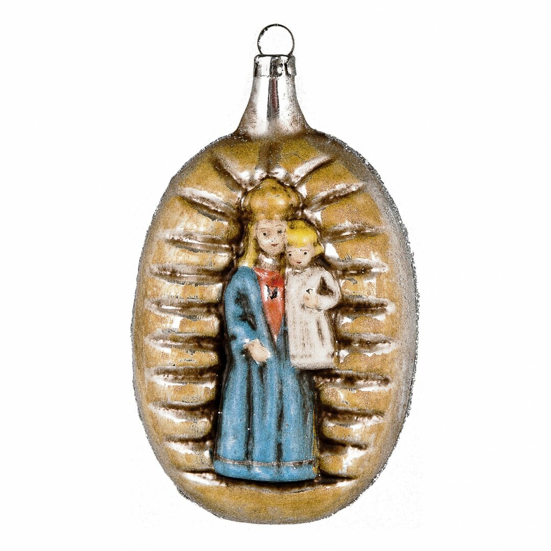 Geformtes Ornament für Weihnachten Madonna mit Kind