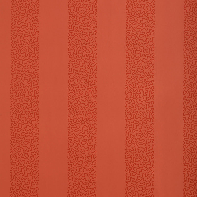 Beekman Stripe Wallpaper, Coral