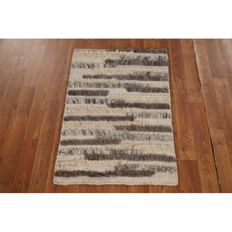 Tapis décoratif marocain moelleux fait à la main 2x3