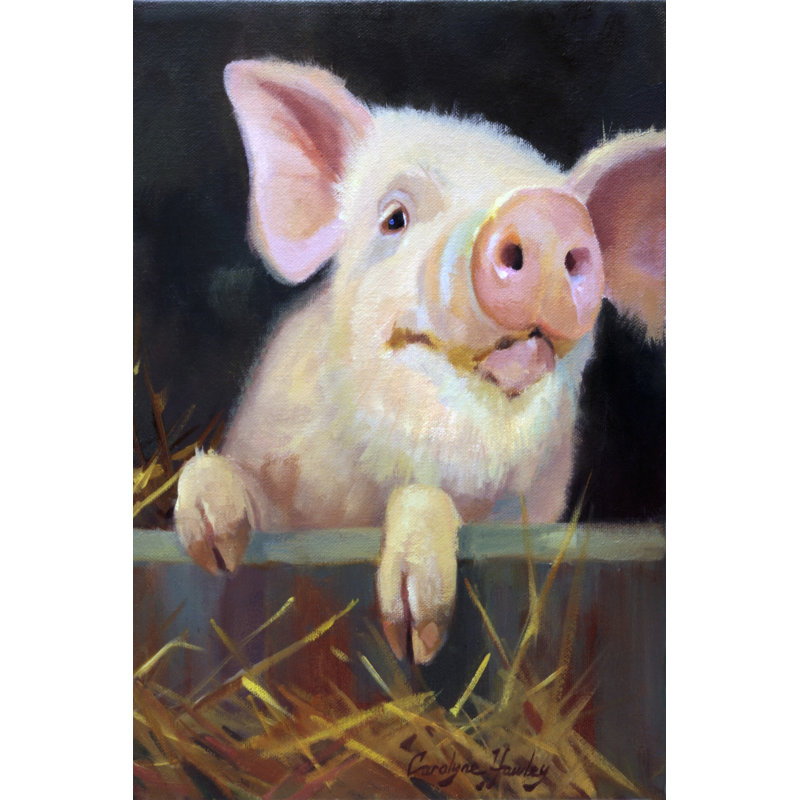 Farm Club II by Carolyne Hawley - Wrapped Canvas Painting, 46cm H x 30cm W
