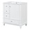 Meuble-lavabo de 30 po avec lavabo en céramique, 3 tiroirs, portes à fermeture en douceur et tablettes de porte