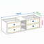 Meuble-lavabo mural de 72 pouces pour lavabo double, meuble seulement (comptoir et lavabos non inclus)