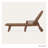 Lakeside POLYWOOD Nautical Chaise with Arms & Wheels-9706116