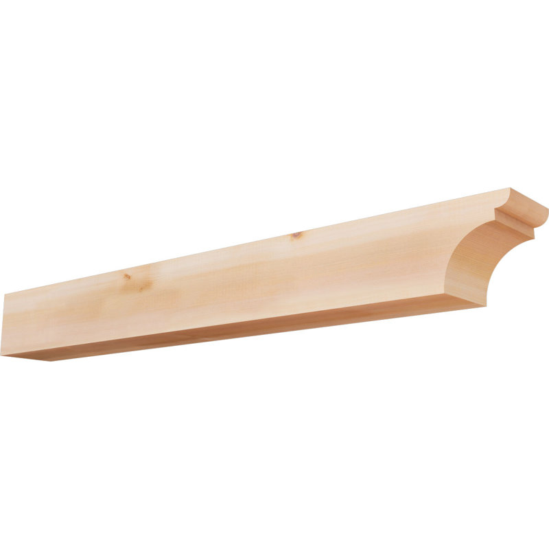 Yorktown Smooth Rafort Tail, Cèdre rouge, H 6 po x l 48 po x P 5,5 po