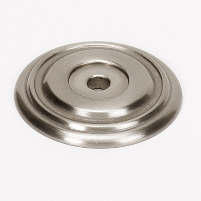 Venetian Brass Rose / Rosette, Satin Nickel