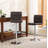 Sachel Swivel Faux Leather Adjustable Hydraulic Bar Stool Dining Chair, 2pcs-1595424700