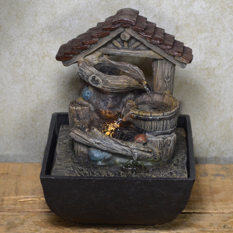 Darrin Indoor Rock Fountain with Lights