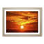 Striking Orange Sunset in Abstract - Framed Print-55615650-55615651