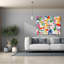 «City Life» par Linda Woods, art mural sur toile-1472898847