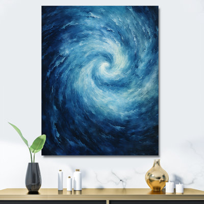 " Blue Swirl Wave Spiral VII "