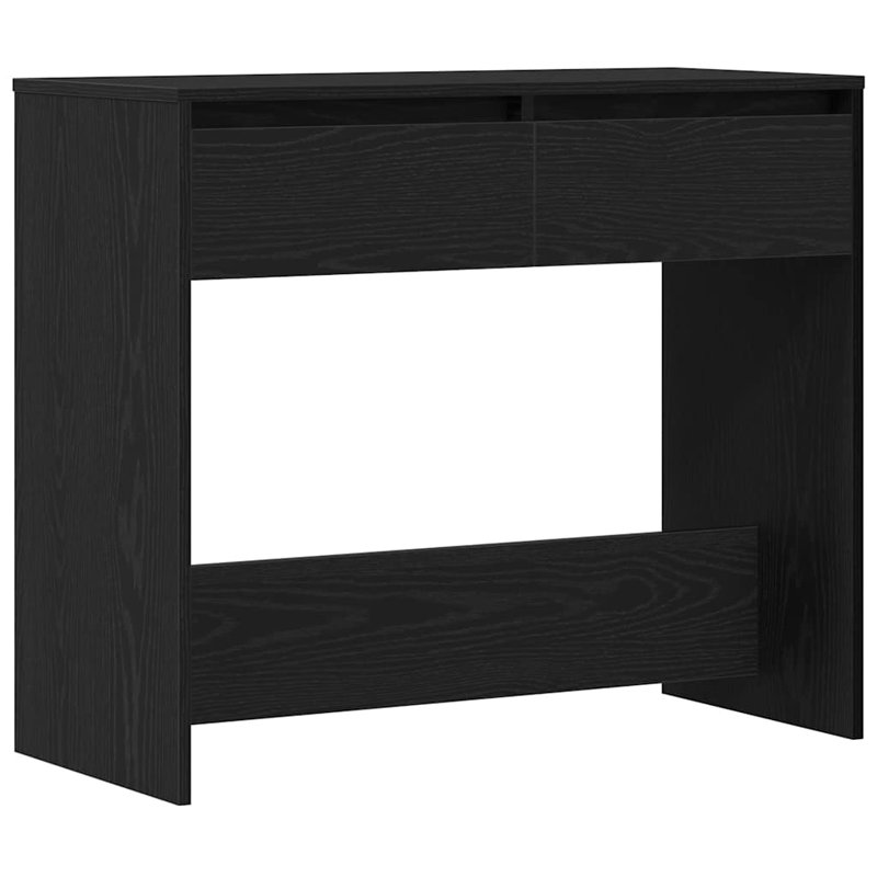 Isaish Console Table, 76.5cm H x 89cm W x 41cm D, Black Oak