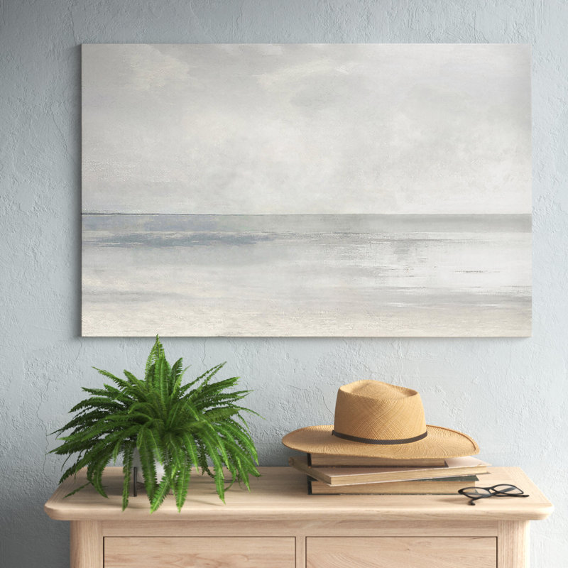 Pastel Seascape II by Christy McKee - Print on Canvas, 20.32 cm H x 30.48 cm W, Wrapped Canvas