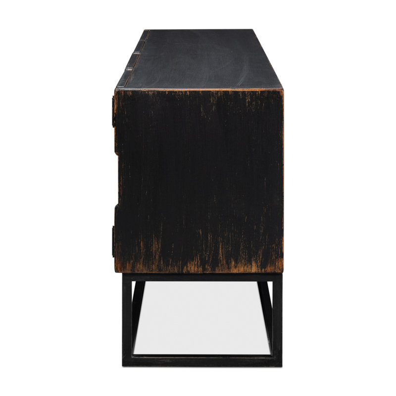 Aztec 80'' W Solid Wood Sideboard, Black