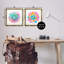  «Bright Boho Mandalas», ensemble de 2 toiles flottantes encadrées par Andrea Haase-1515920251-1515920250