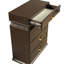 Commode 4 tiroirs de style moderne en bois brun