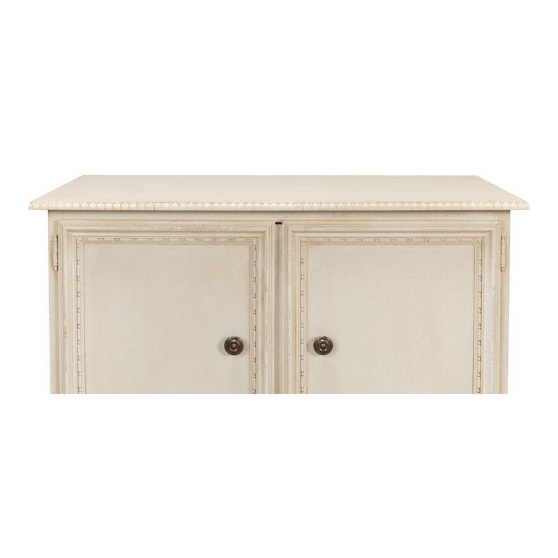 Forsythe 42'' W Solid Wood Sideboard, Bright Lime White