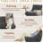 High Density Memory Foam Bean Bag Chair - Large Boneless Couch Small Sofa for Adults, Ideal Furniture for Living Room Bedroom-848483233