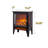 17-Inch Electric Fireplace With Realistic Flames And Overheat Protection