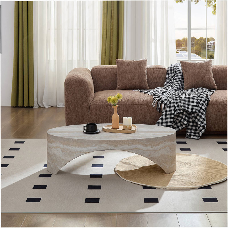 Table d'appoint The Oval, Blanc