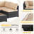 8 Pieces Patio Furniture Set With 44" Propane Gas Fire Pit Table, Conversation Set For Garden, Patio, Backyard-765962831