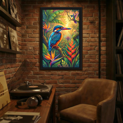 Illustration de la jungle tropicale, animaux
