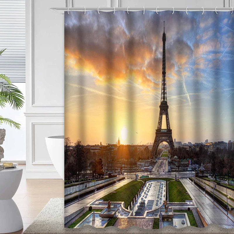Rideau de douche Paris 12 tours Paris, L 72 po x l 84 po