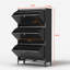 Armoire à chaussures 3 tiroirs en acier-1317630734