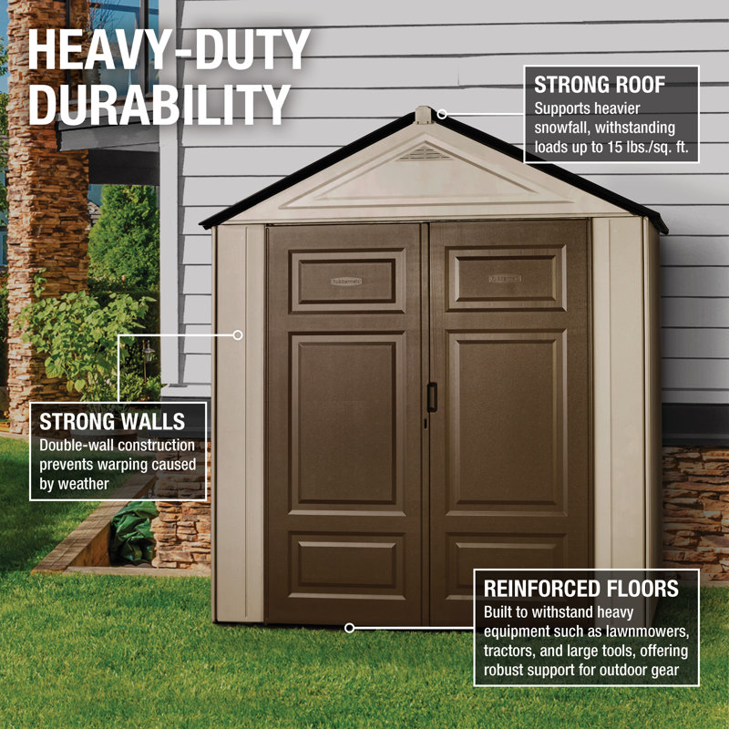 Rubbermaid Big Max Junior 3 ft. 5 in. x 7 ft. Storage Shed