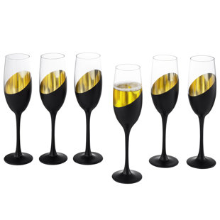 True Party Gold Rimmed Champagne Flutes, Disposable Stemmed Clear Plastic  Glasses For Sparkling Wine Outdoors Parties, 5.5 Oz Set Of 12, Clear :  Target