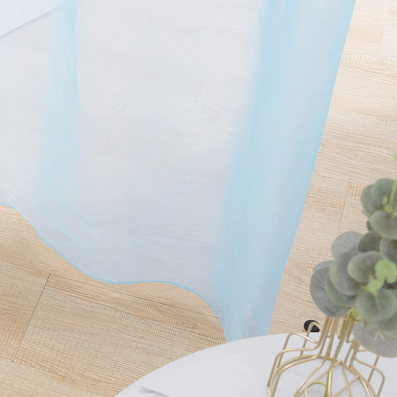 Kloss Sheer Door Curtain Pair, 140 W x 280 D cm