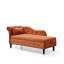 Chaise longue en velours à rangement multifonctionnel-431419235