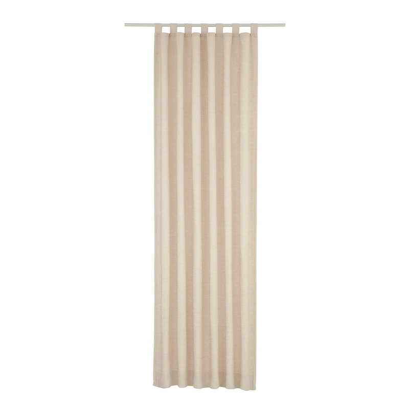 Jaylene Blackout Single Curtain Panel, Beige, 132 W x 245 D cm