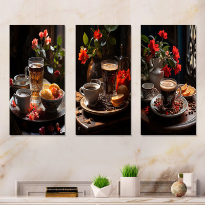 Aroma Cuban Coffee Harmony - Coffee & Tea Metal Wall Art Set Of 3