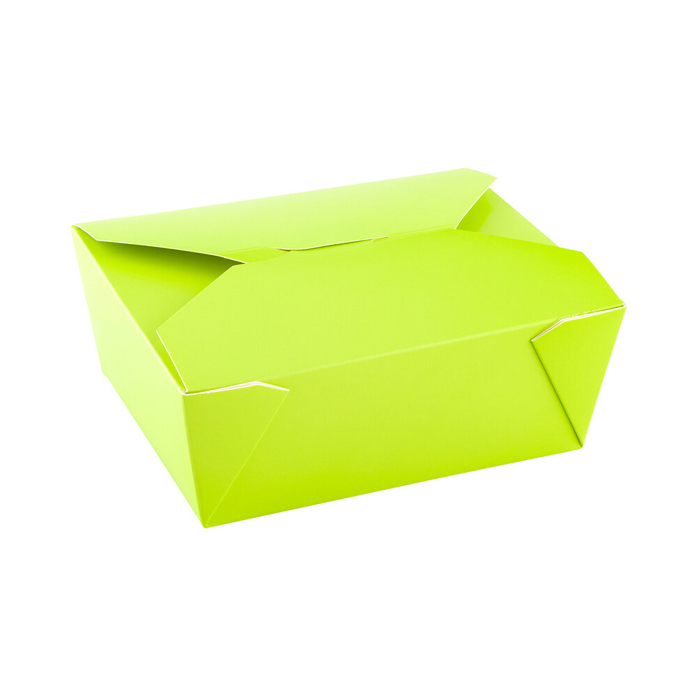 Bio Tek 45 oz Rectangle Black Paper #8 Bio Box Take Out Container - 6 3/4  x 5 1/2 x 2 1/2 - 200 count box