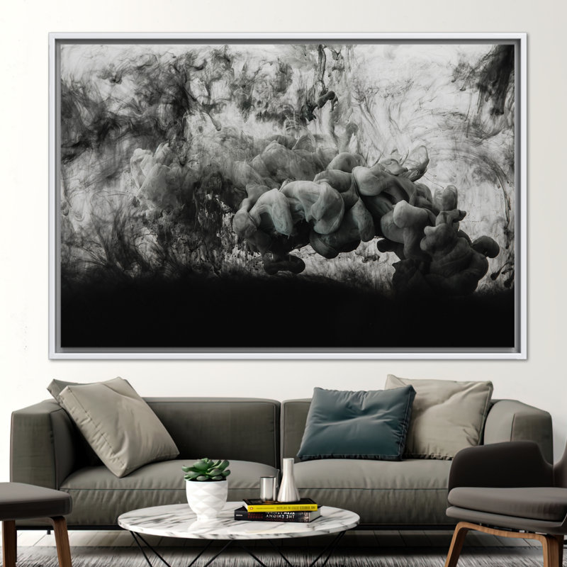 Print on Canvas, 60 cm H x 90 cm W, White Floater Framed