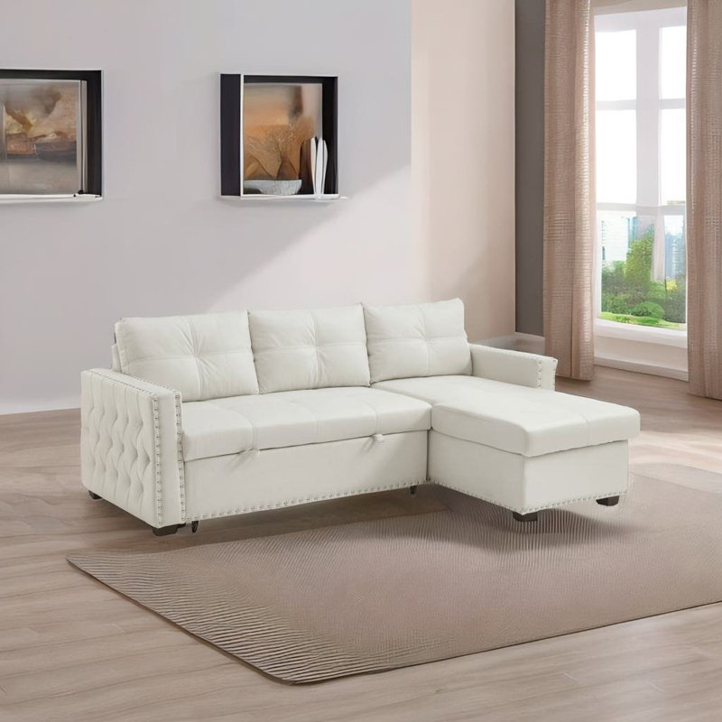Canapé modulaire 2 pièces Naailah, Beige