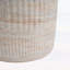 Outdoor and Indoor End Table with Elegant Travertine Finish,No assembly