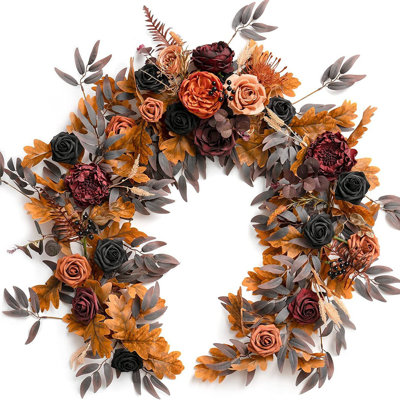 Guirlande artificielle 6 pi avec fleurs artificielles