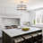 3-Light Crystal Ceiling Light Fixture Semi Flush Mount Chandelier with Drum Shade-943180878