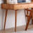 Small-sized Brown Cherry Wood Solid Wooden Desk-1200577557