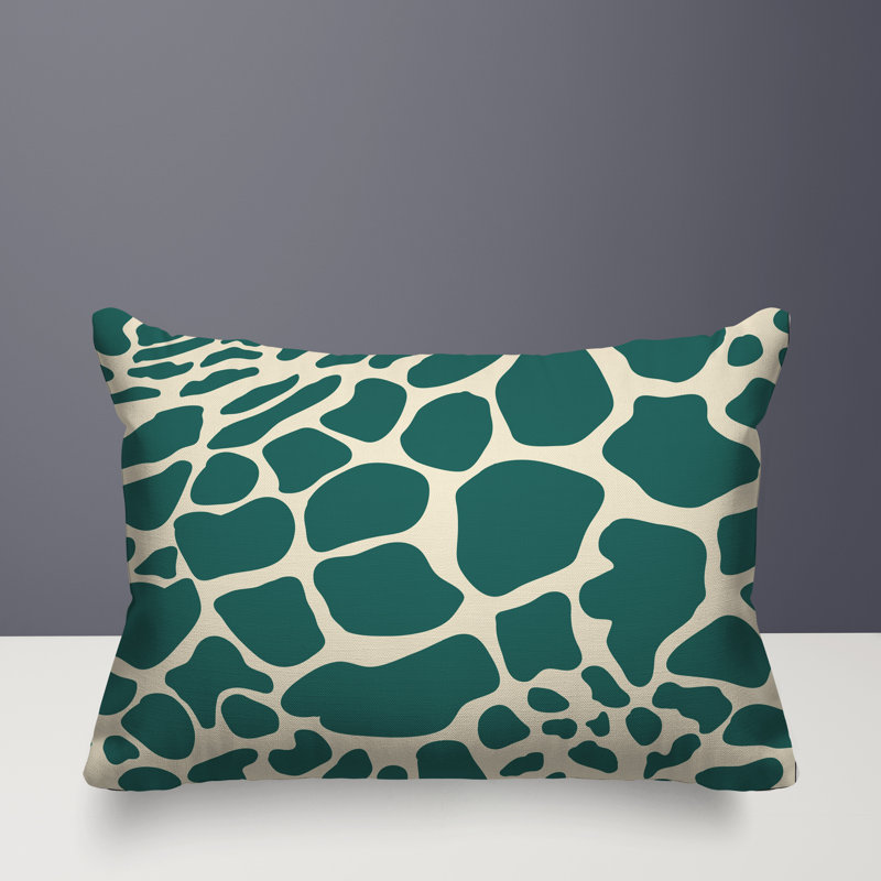 Oreiller rectangulaire réversible intérieur / extérieur Giro, Rectangle H 18 po x l 25 po, Vert