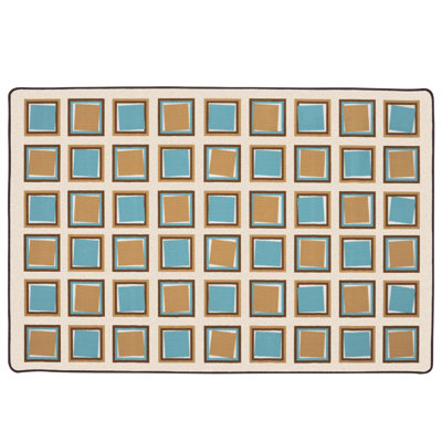 Rectangle Machine Tufted Nylon Rug