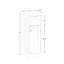 RiverRidge Ashland Single Door Narrow Bathroom and Laundry Storage Cabinet with Drawer and Adjustable Shelves - White