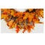 Couronne de porte artificielle d'automne 21 pi avec des feuilles d'érable orange, une lanterne, des fruits, des baies, des groseilles à maquereau pour une décoration murale d'extérieur