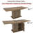 63" - 78" Expandable Dining Table With Storage Cabinet,Modern Minimalist Dining Table For 6-10 People