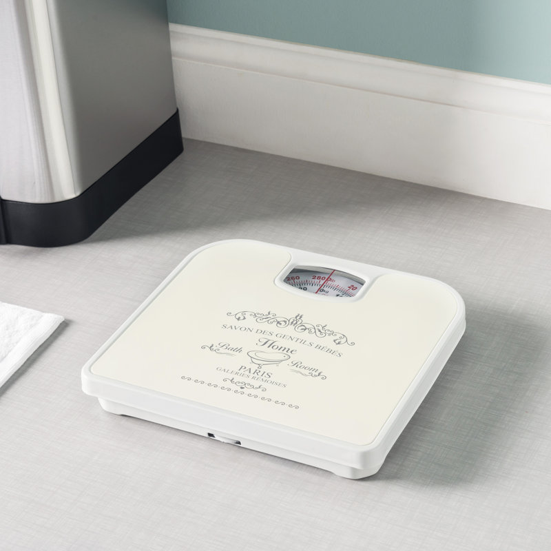 Ophelia & Co. Coalville Glass Bathroom Scale, Beige
