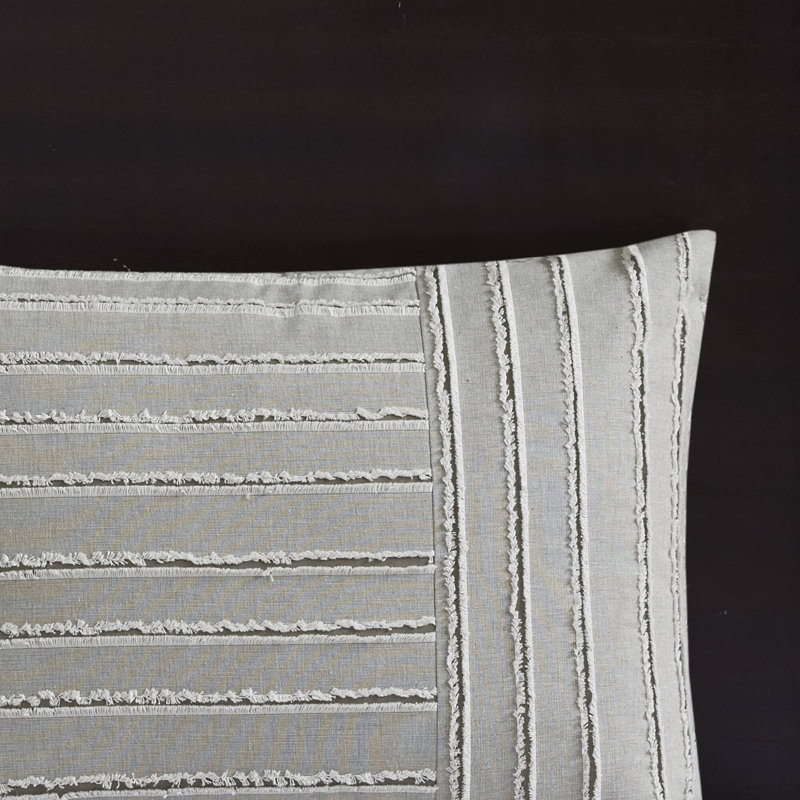 Ensemble d'édredon surdimensionné 100% jacquard Essence, Grey, Queen